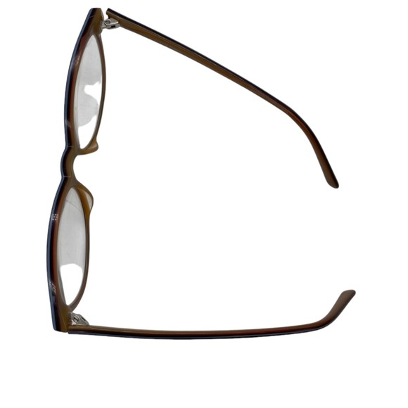 Kirkland Prescription-Ready Frames "Brandi" Style, Brown, Blue Accents on Edges - Picture 10 of 14